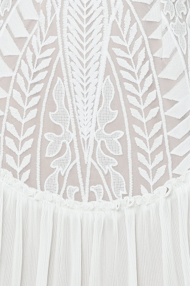 Spend All Your Time Waiting Dress White