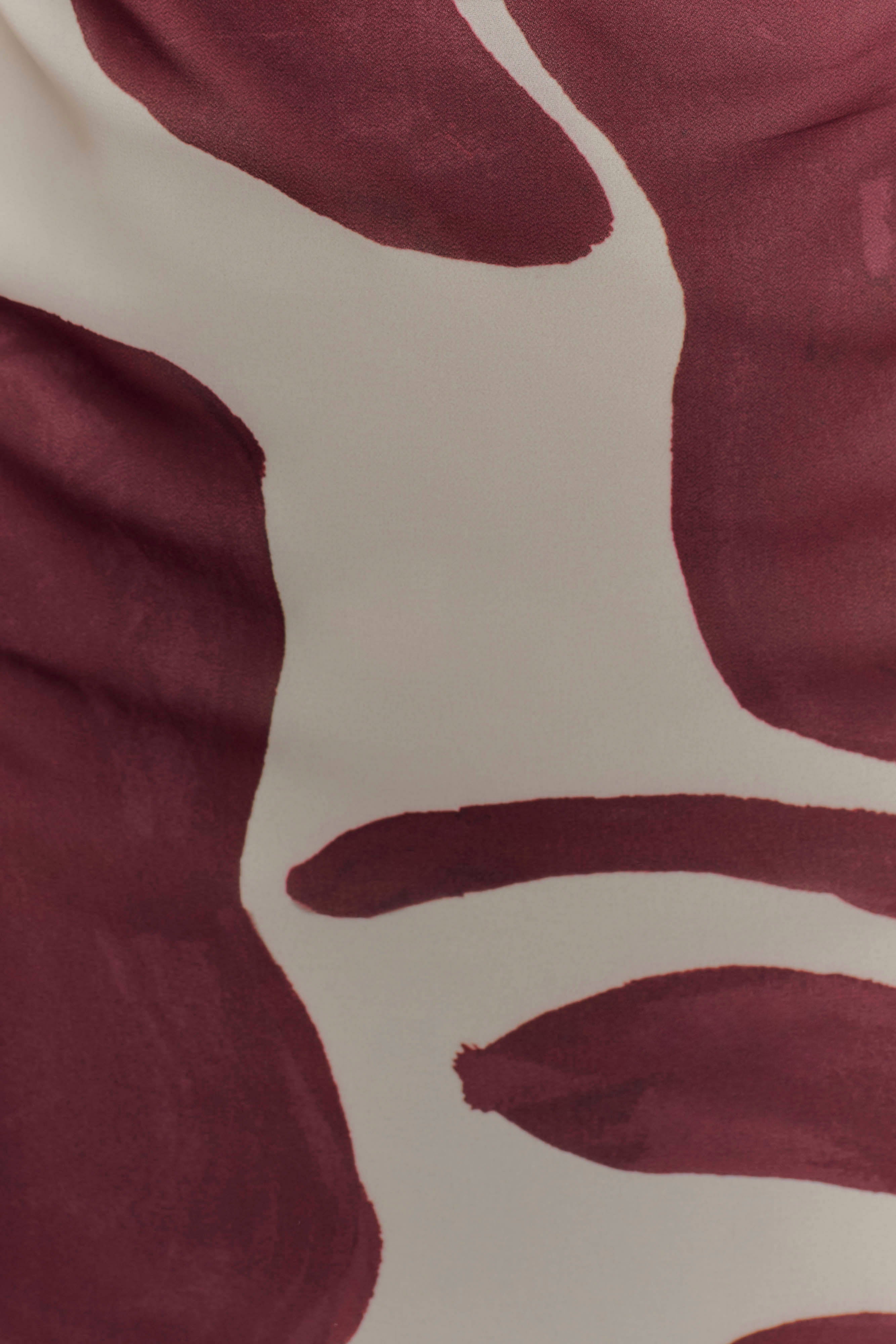 Amaya Strapless Chiffon Maxi Dress - Chocolate Deco Fleur Print