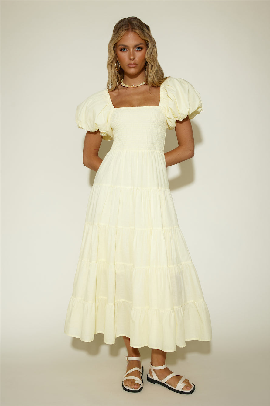 Adela Maxi Dress Yellow