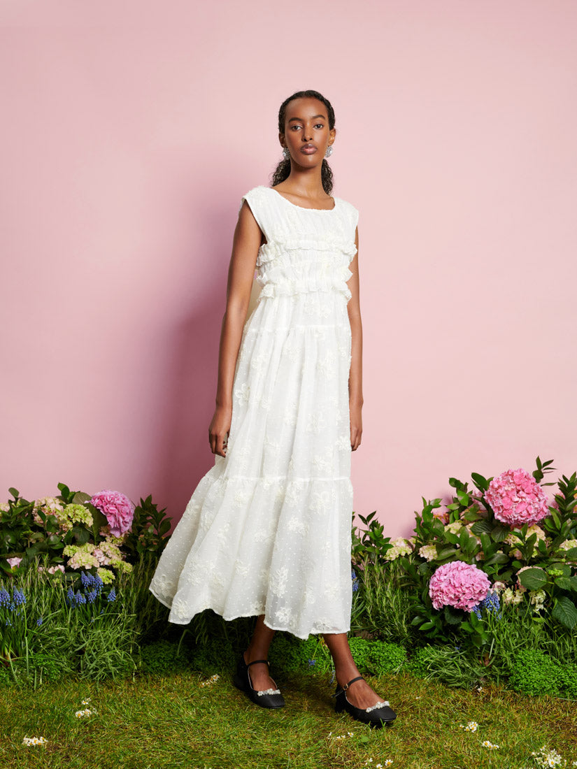 Bichon Chiffon Midi Dress