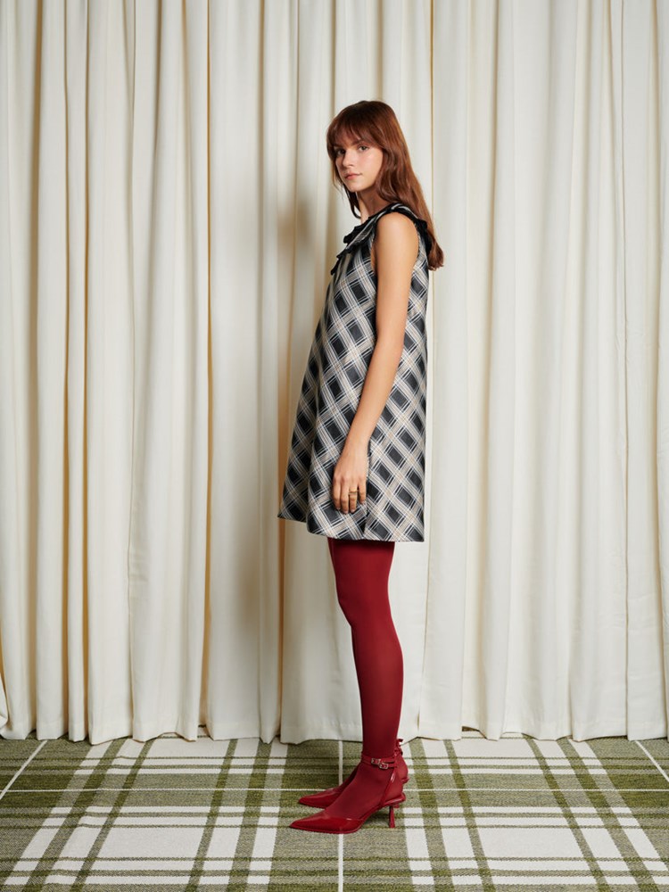 Morven Check Mini Dress