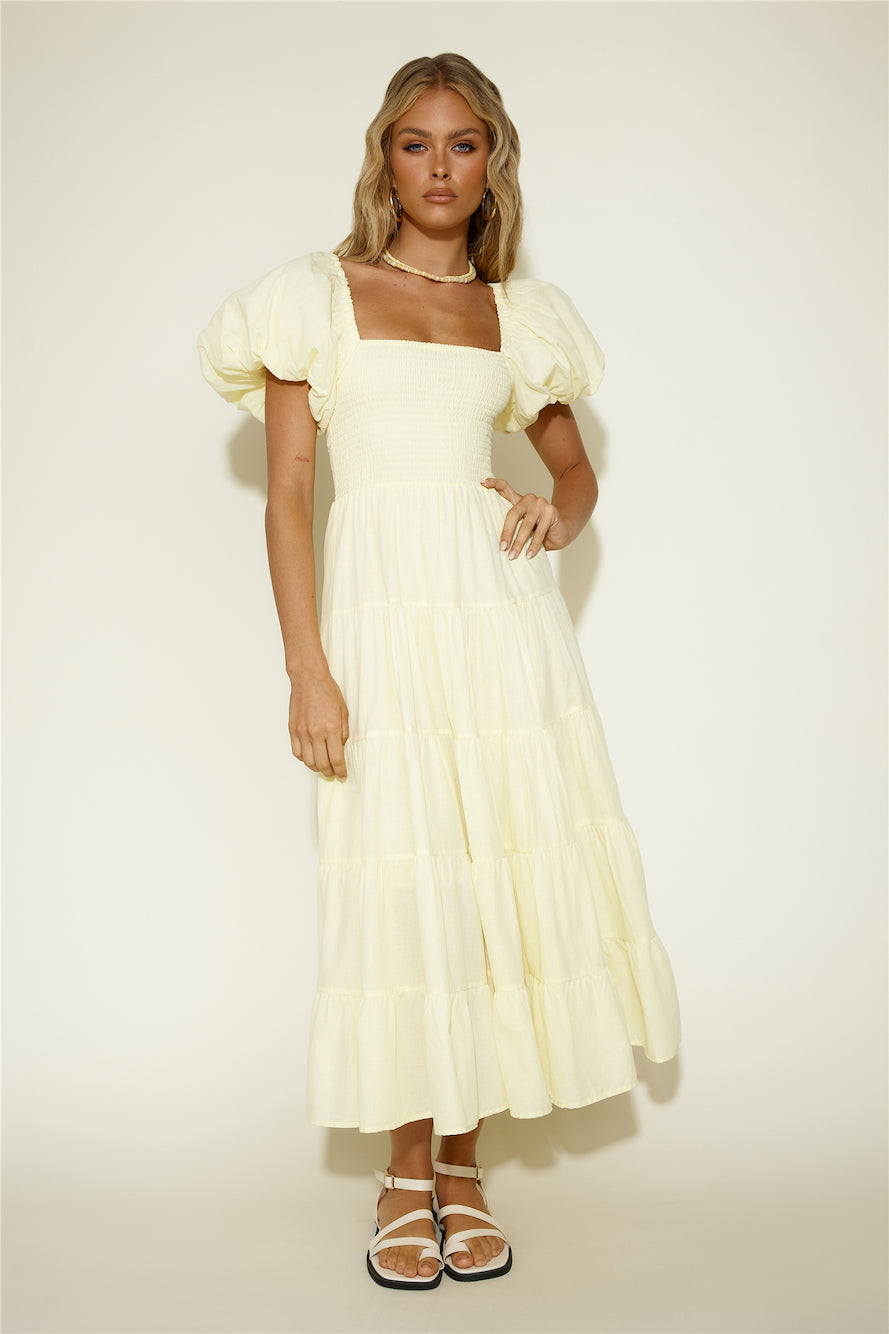 Adela Maxi Dress Yellow