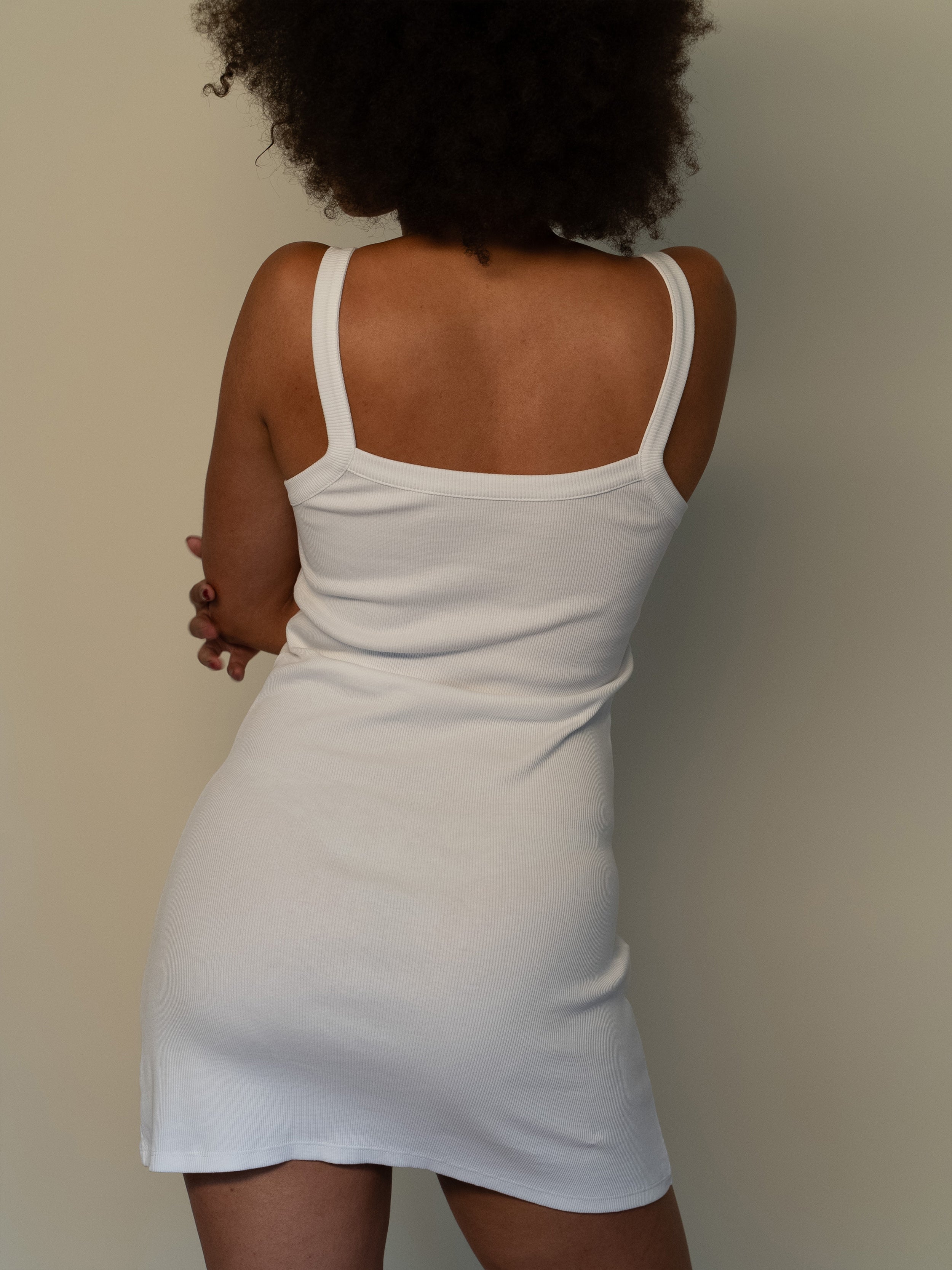 Daily Tank Dress Ribbed Baby Yellow