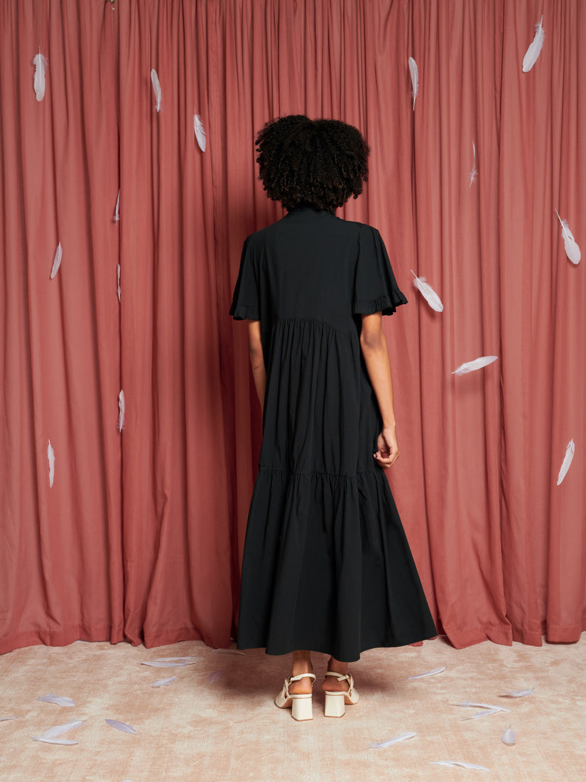 Heron Bow Midi Dress