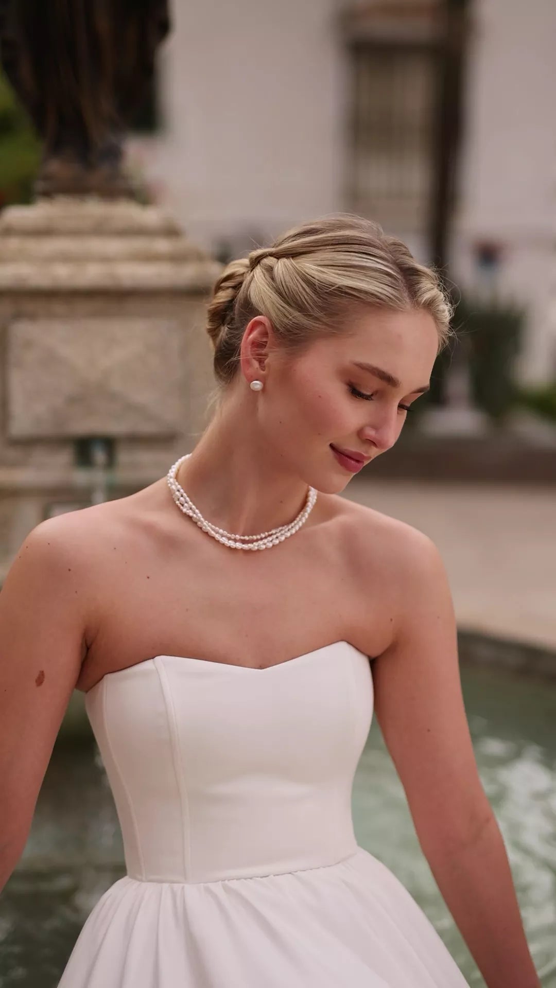 Mathilde Multistrand Pearl Necklace