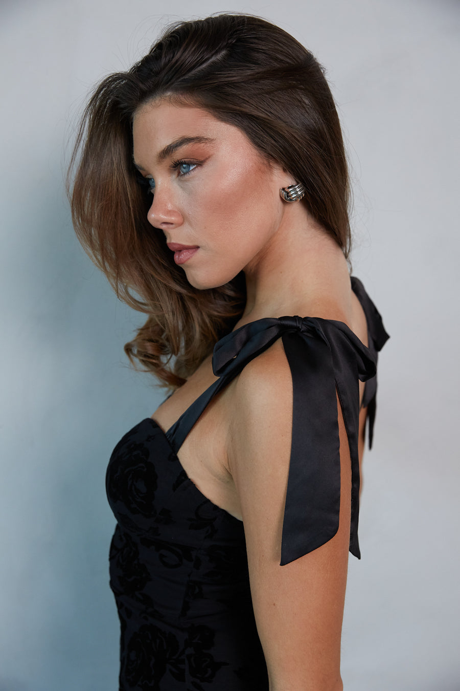 Maria Velvet Burnout Bodycon Mini Dress