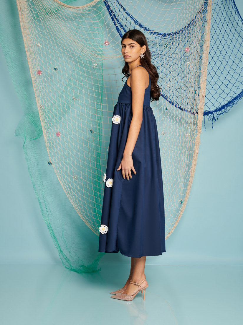 River Flower Midi Dress