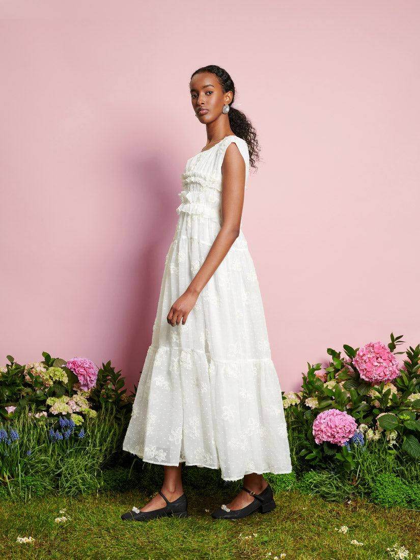 Bichon Chiffon Midi Dress