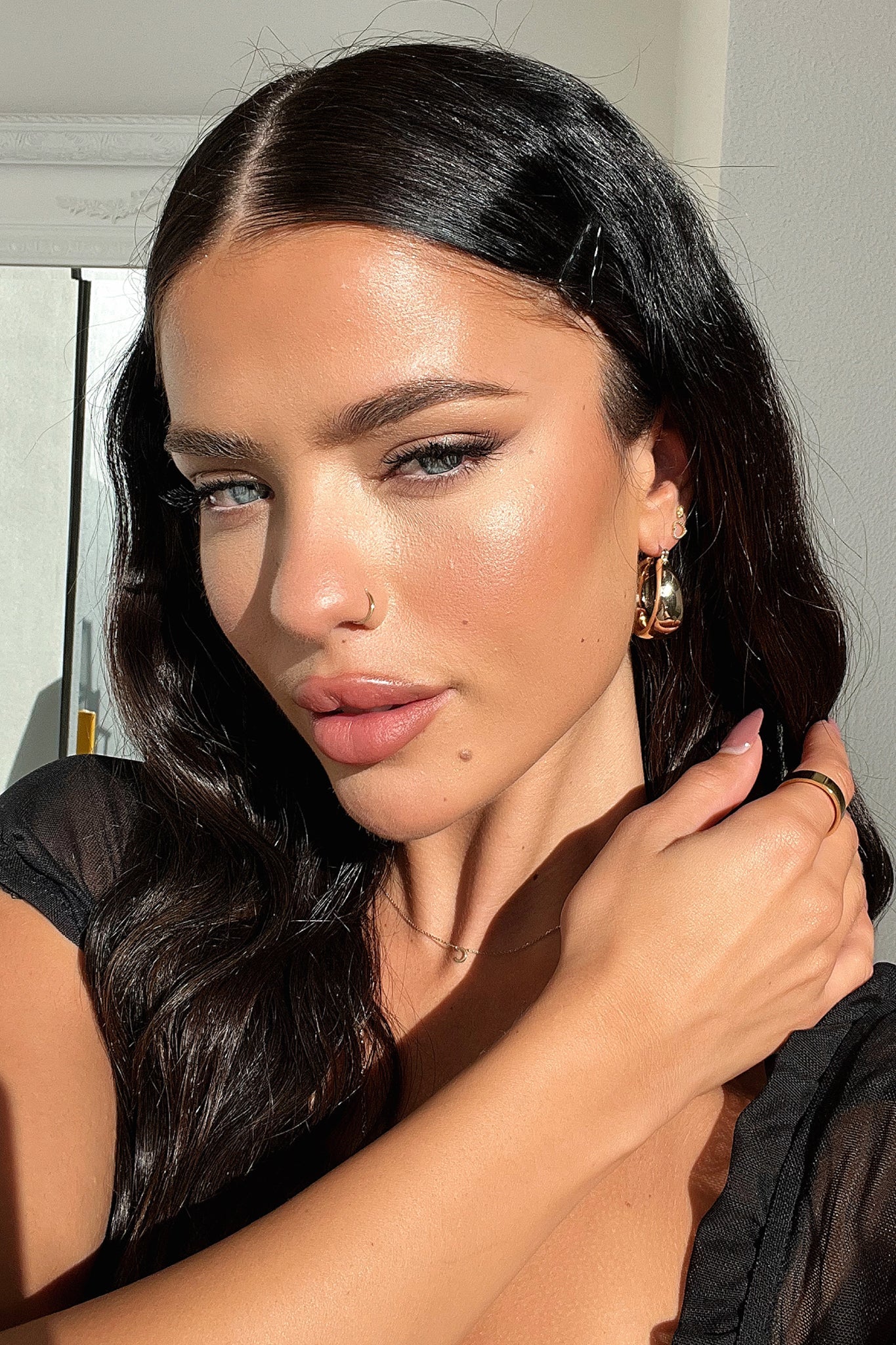 Zoey Hoop Earrings - Gold