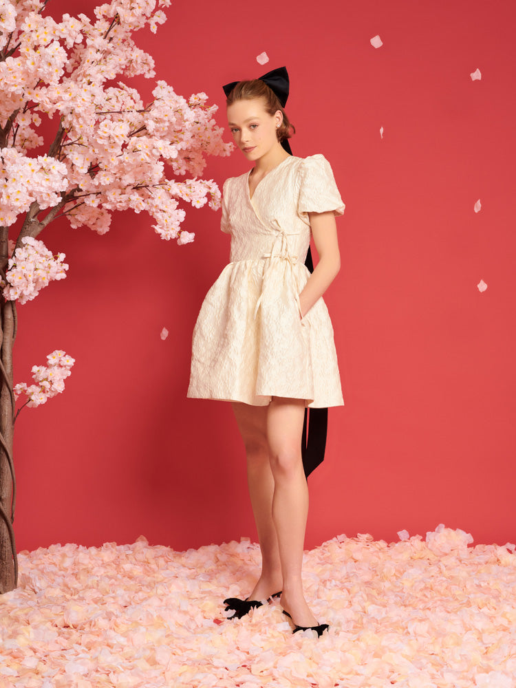 Lilith Jacquard Wrap Dress