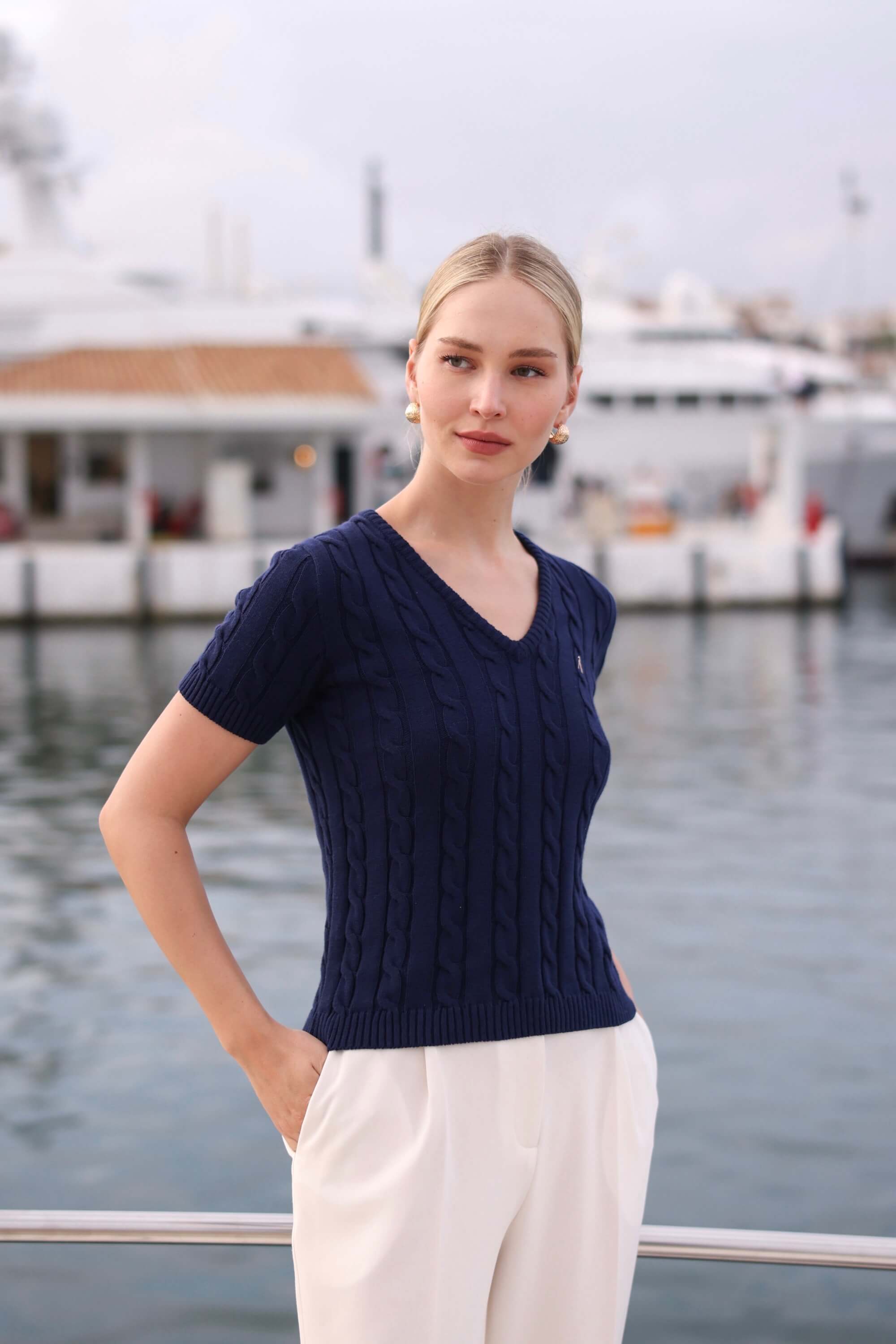 Talina Cable Knit Top