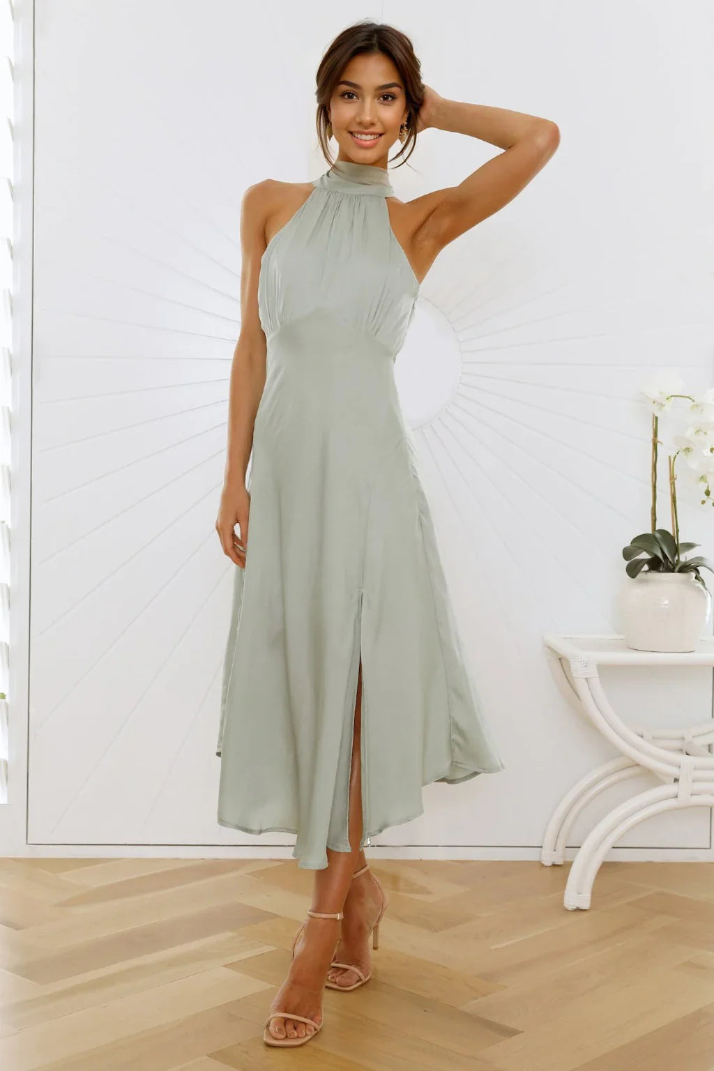 No Tears Here Maxi Dress Sage