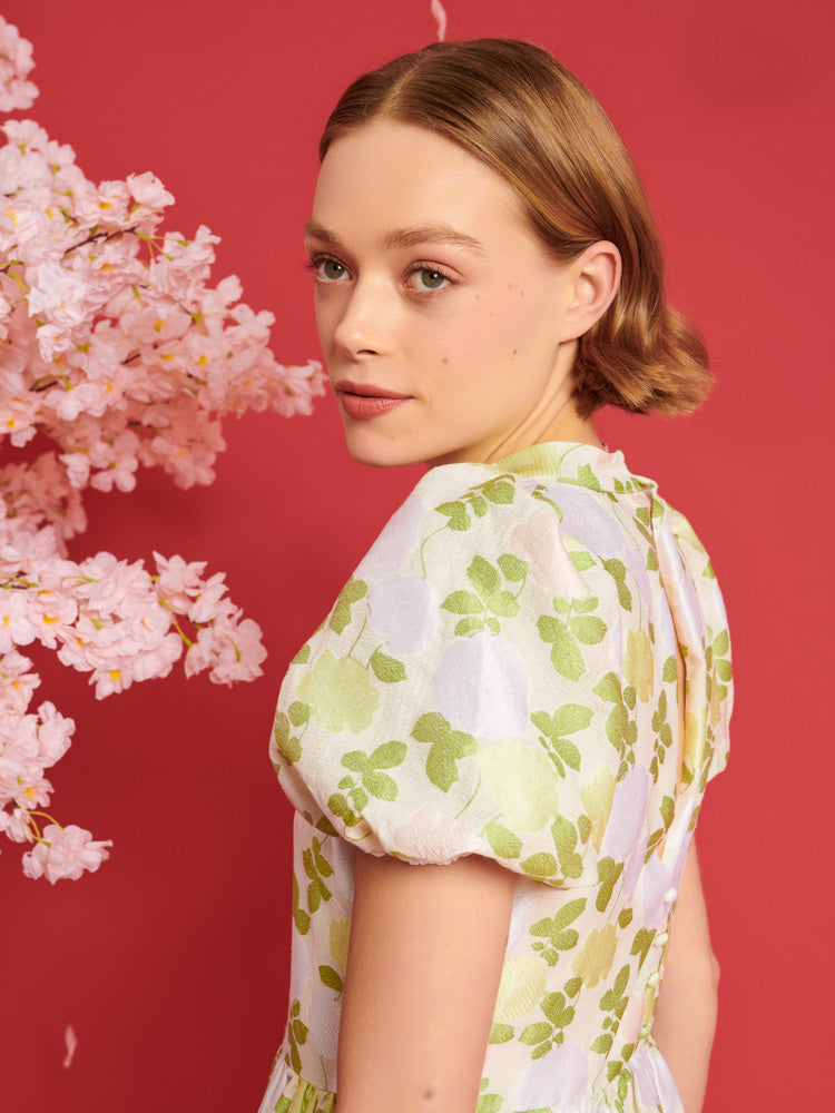 Picnic Jacquard Maxi Dress