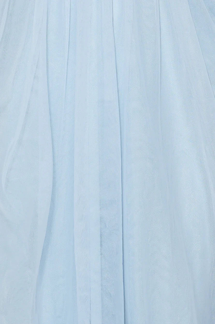 Royal Treasure Tulle Maxi Dress Blue