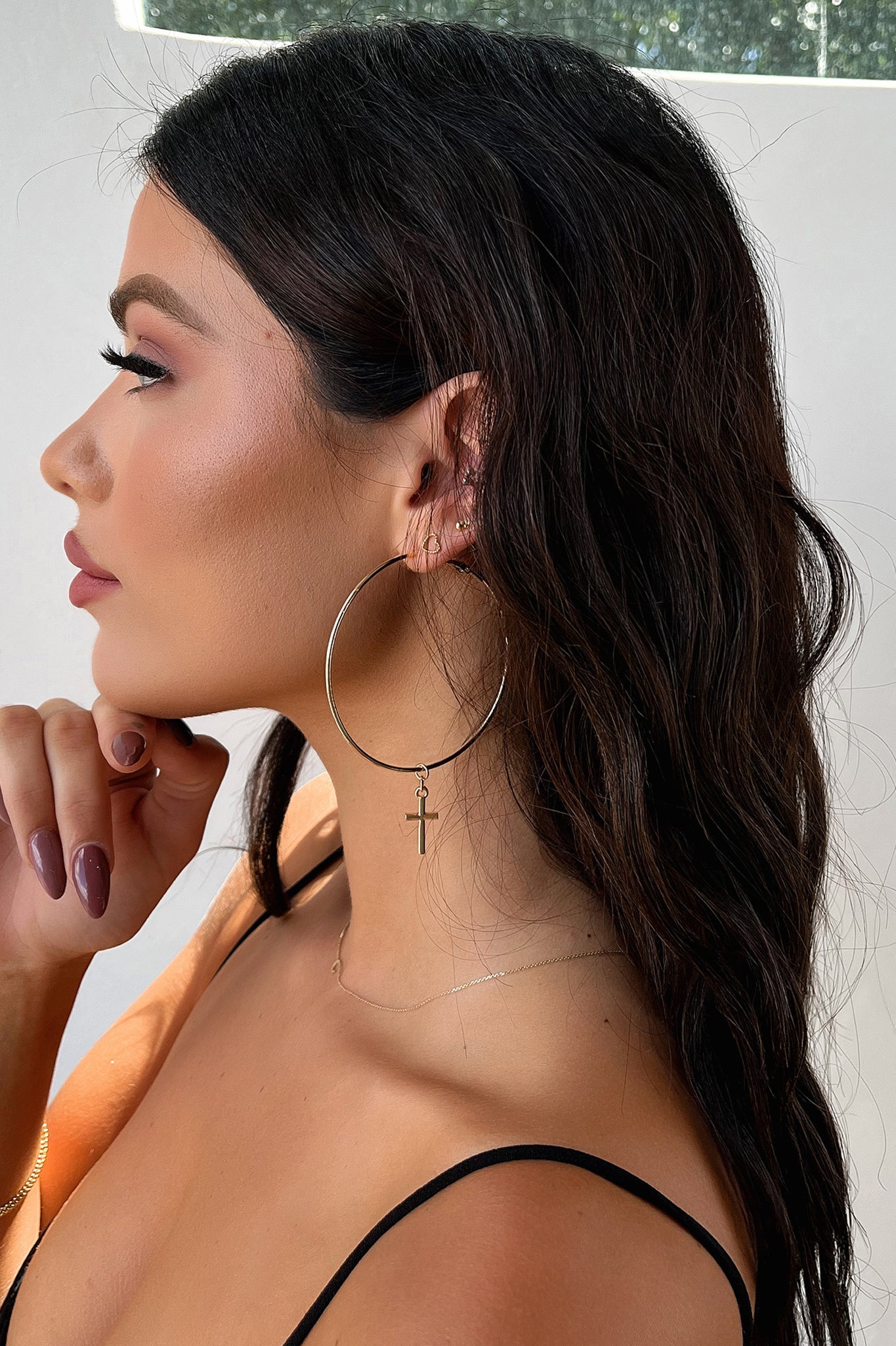 Sutton Hoop Earrings - Gold