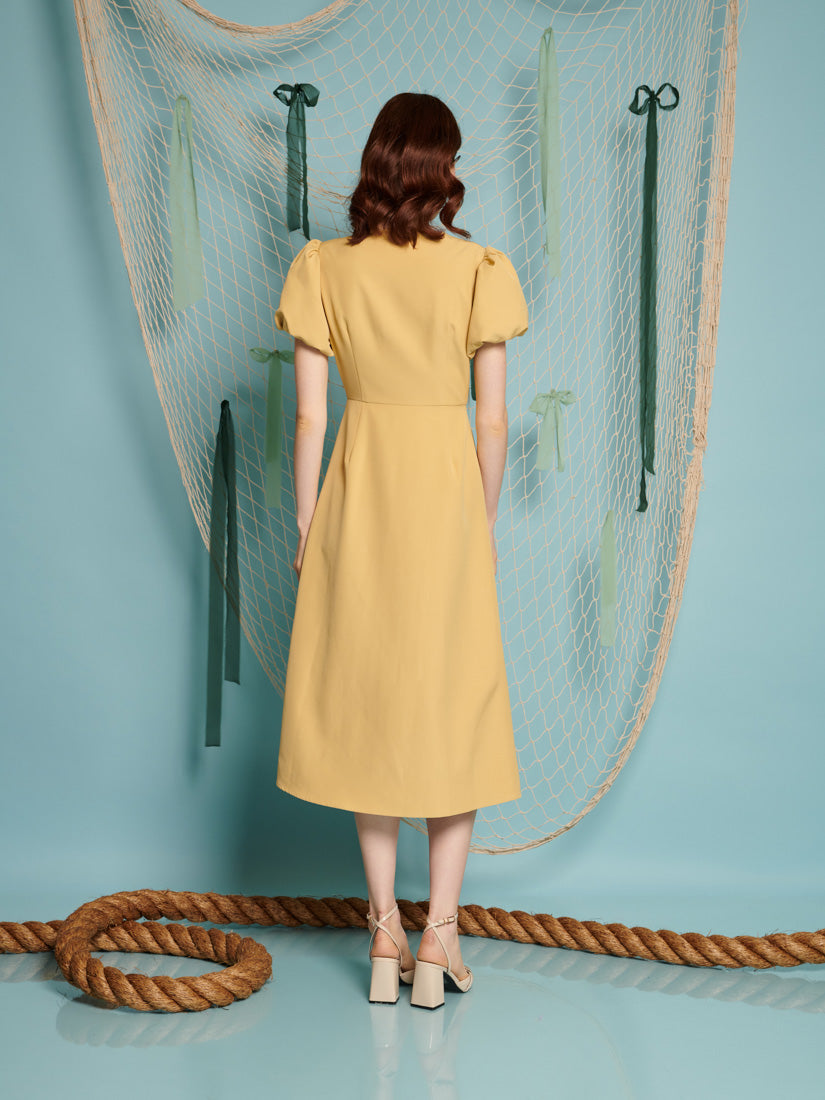 Sandy Swirl Midi Dress