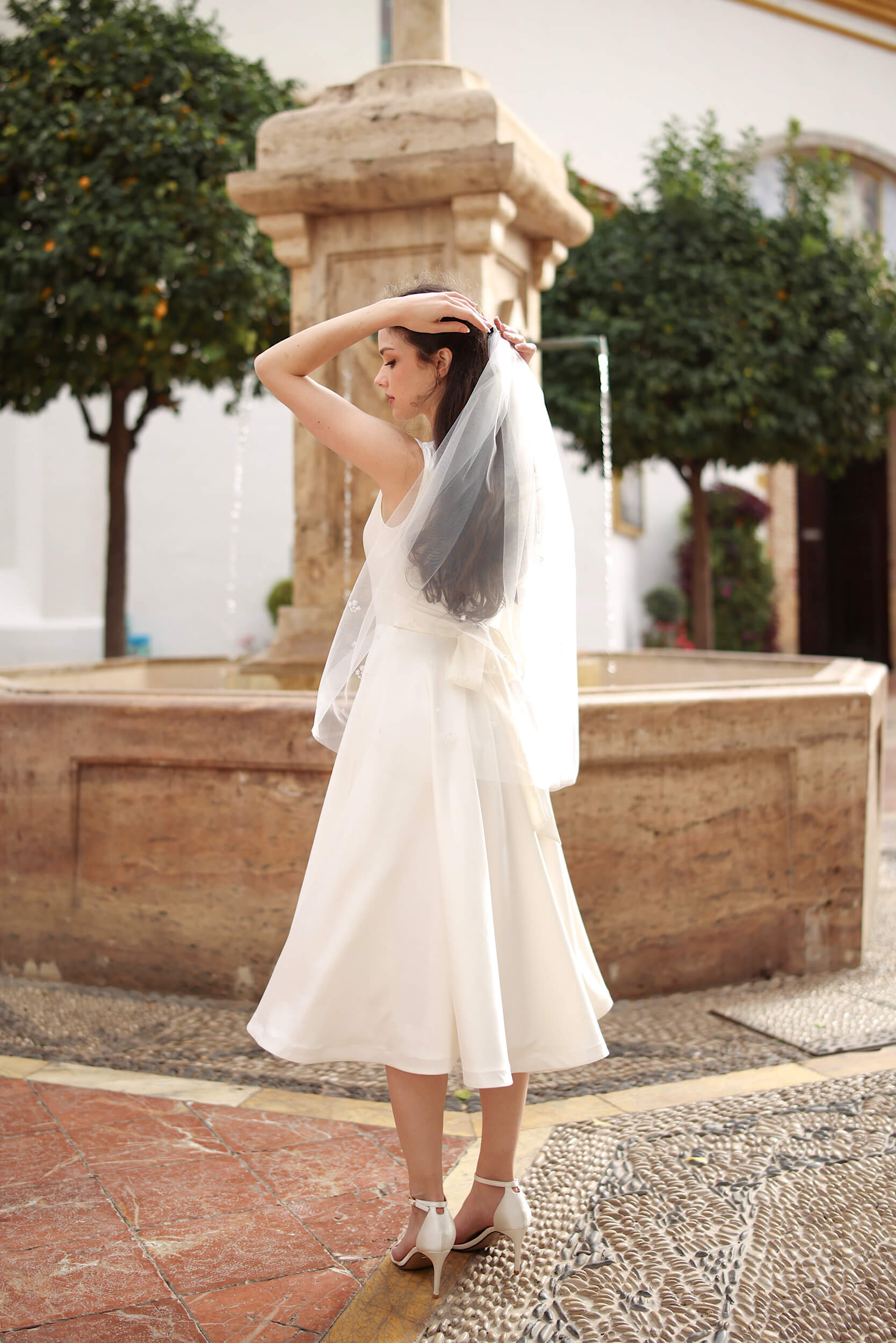 Violetta A line Midi Dress