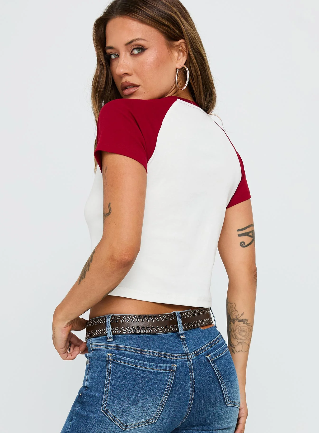 Let Rock Rule Graphic Top White / Red