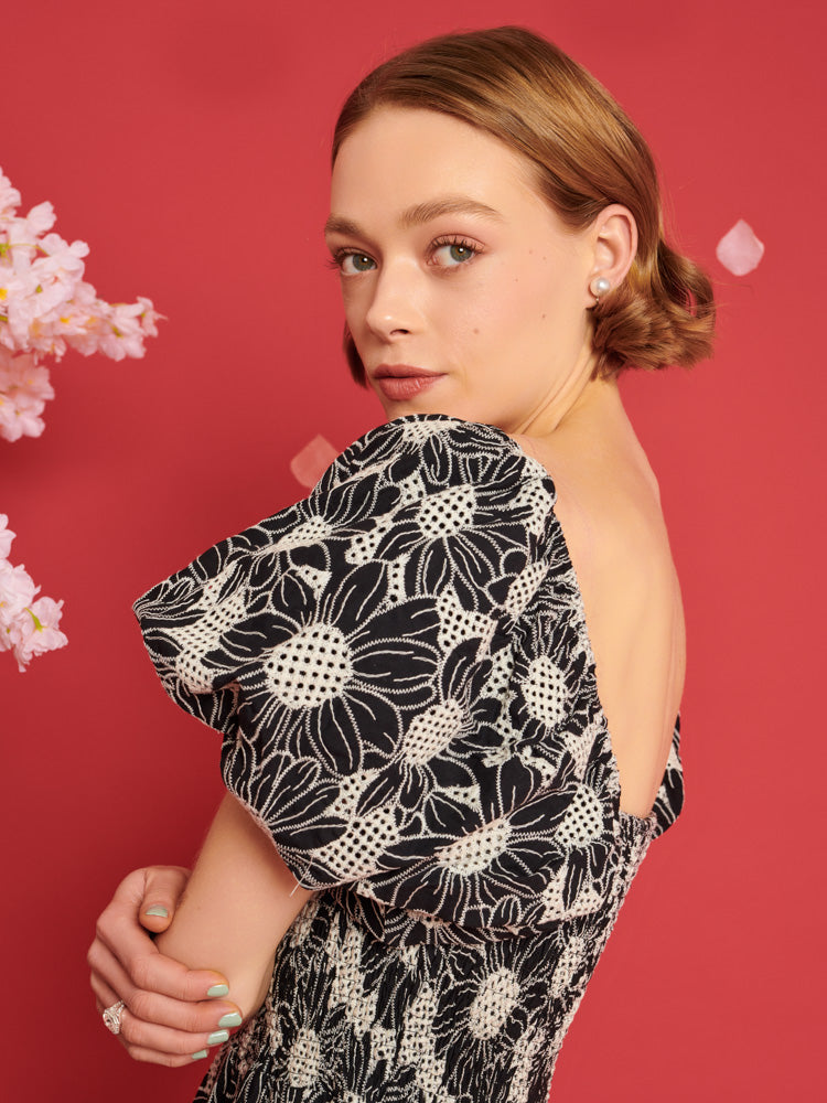 Flower Haze Midi Dress