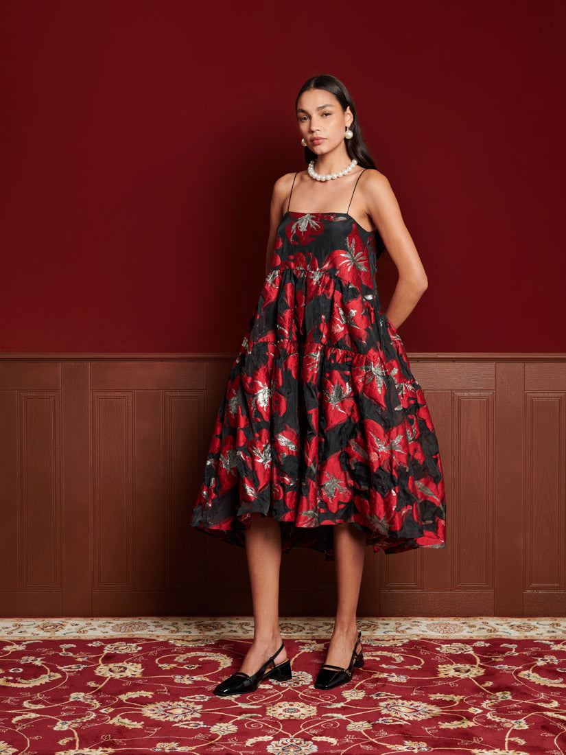 Budapest Jacquard Cami Dress