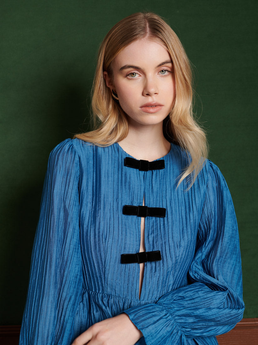 Viola Bow Mini Dress