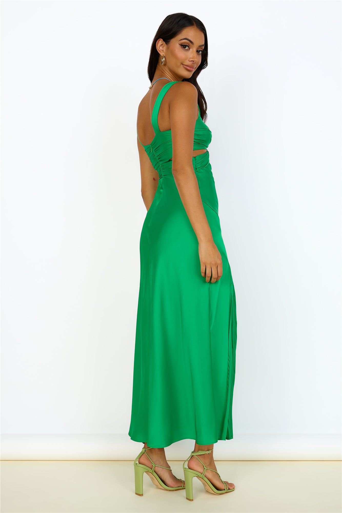 Ivy Grows Maxi Dress Green