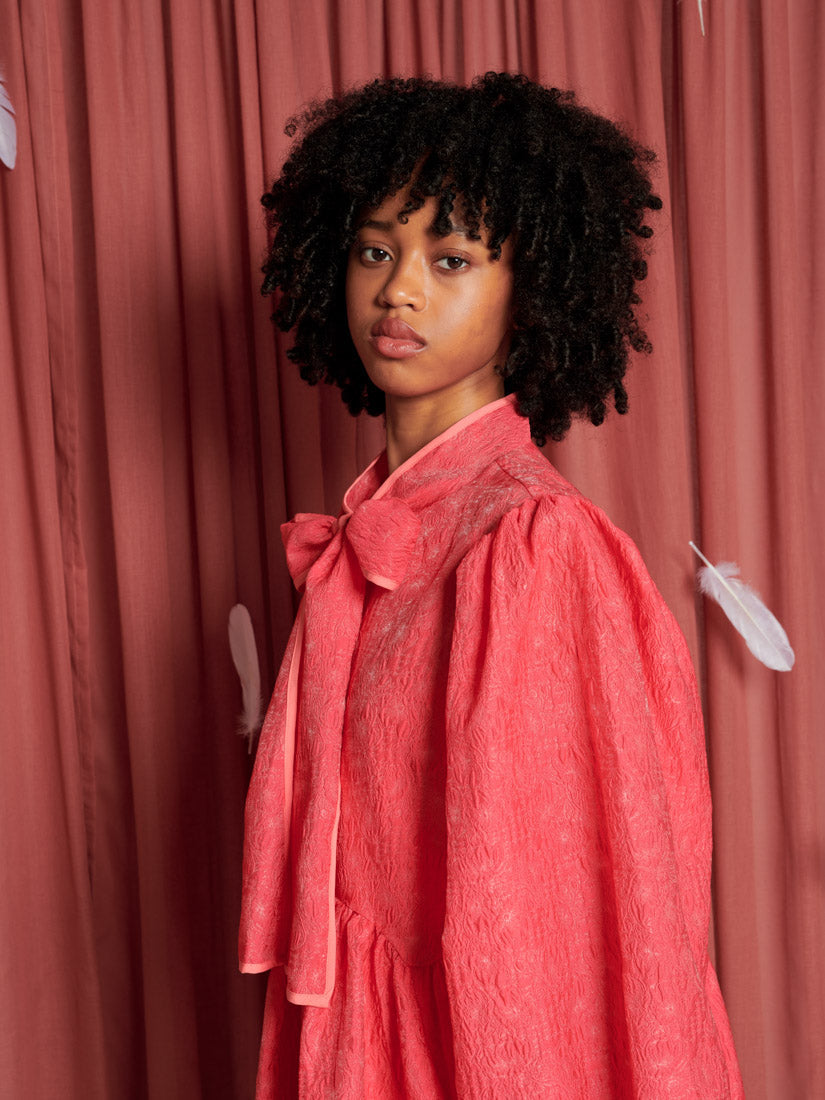 Parakeet Bow Mini Dress