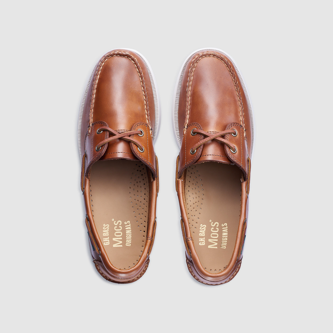 Mens Leather Hampton Boat Shoe