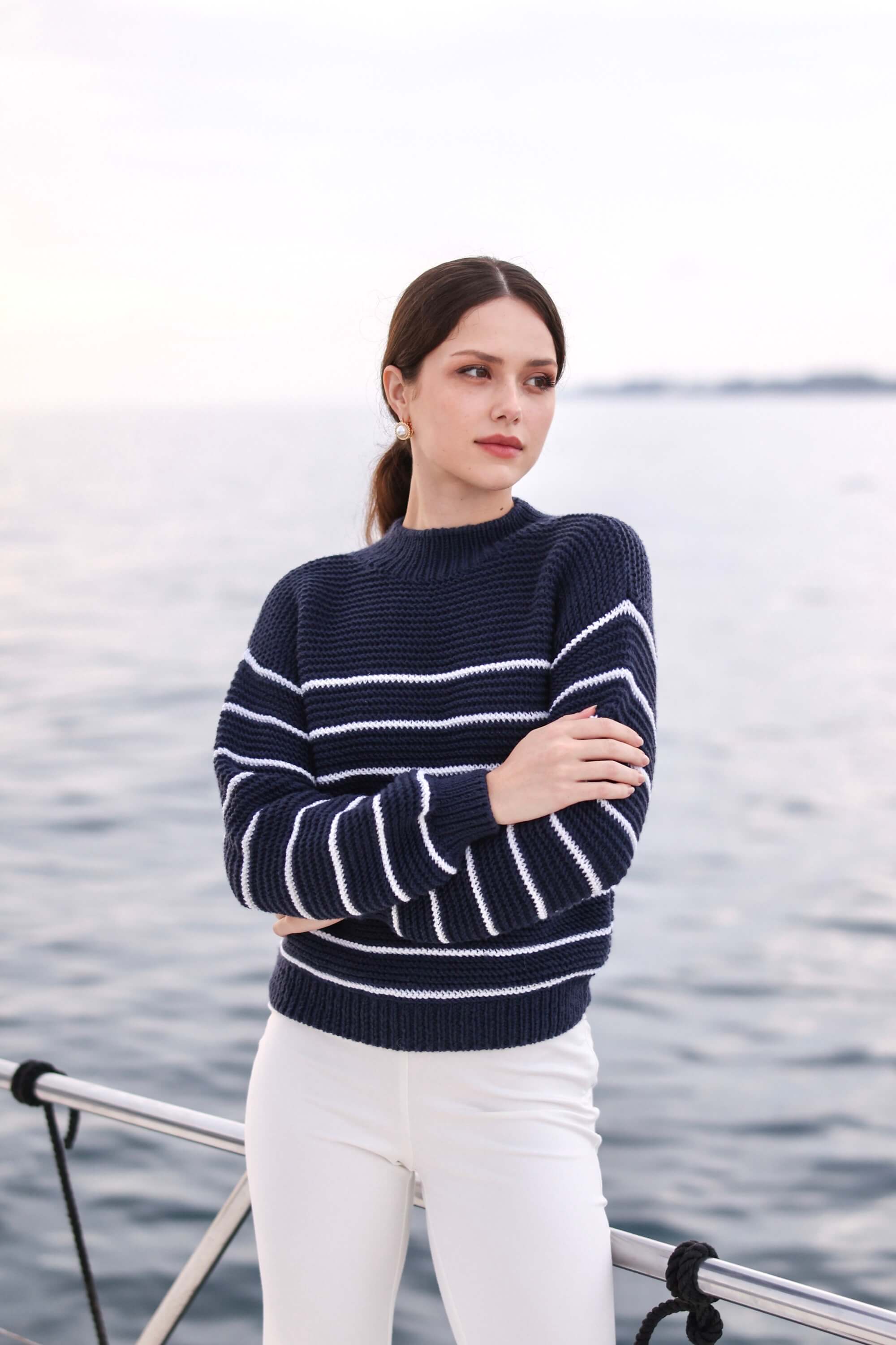 Marine Merino Wool Sweater