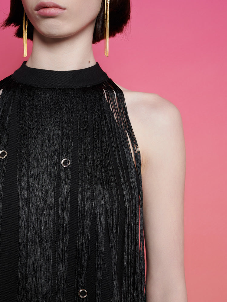 Frida Fringe Mini Dress