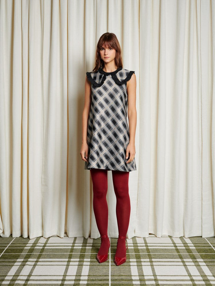 Morven Check Mini Dress