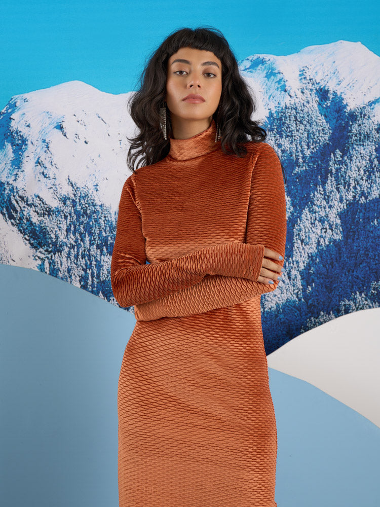 Jetta Velour Midi Dress