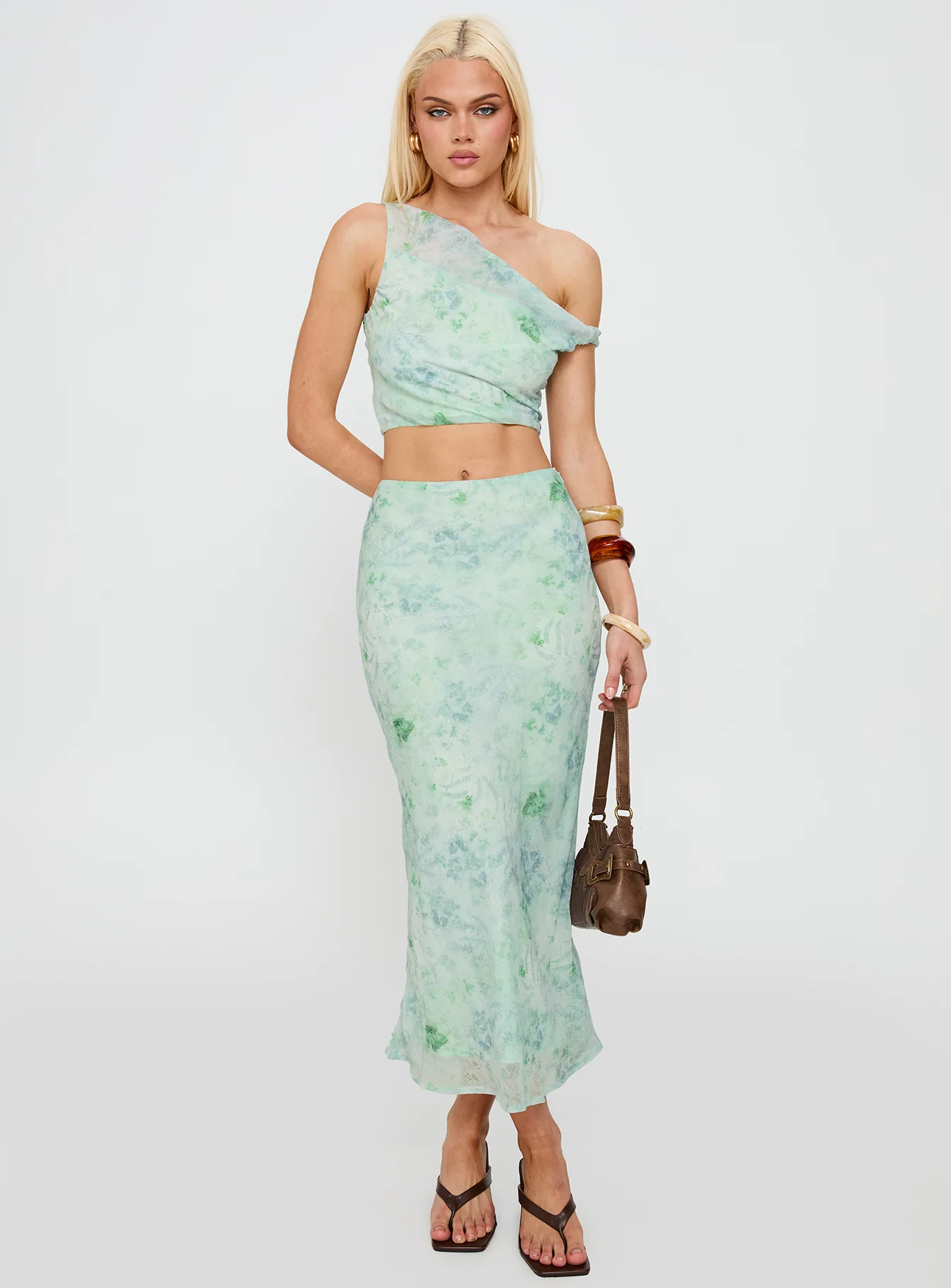 Devereaux One Shoulder Set Green