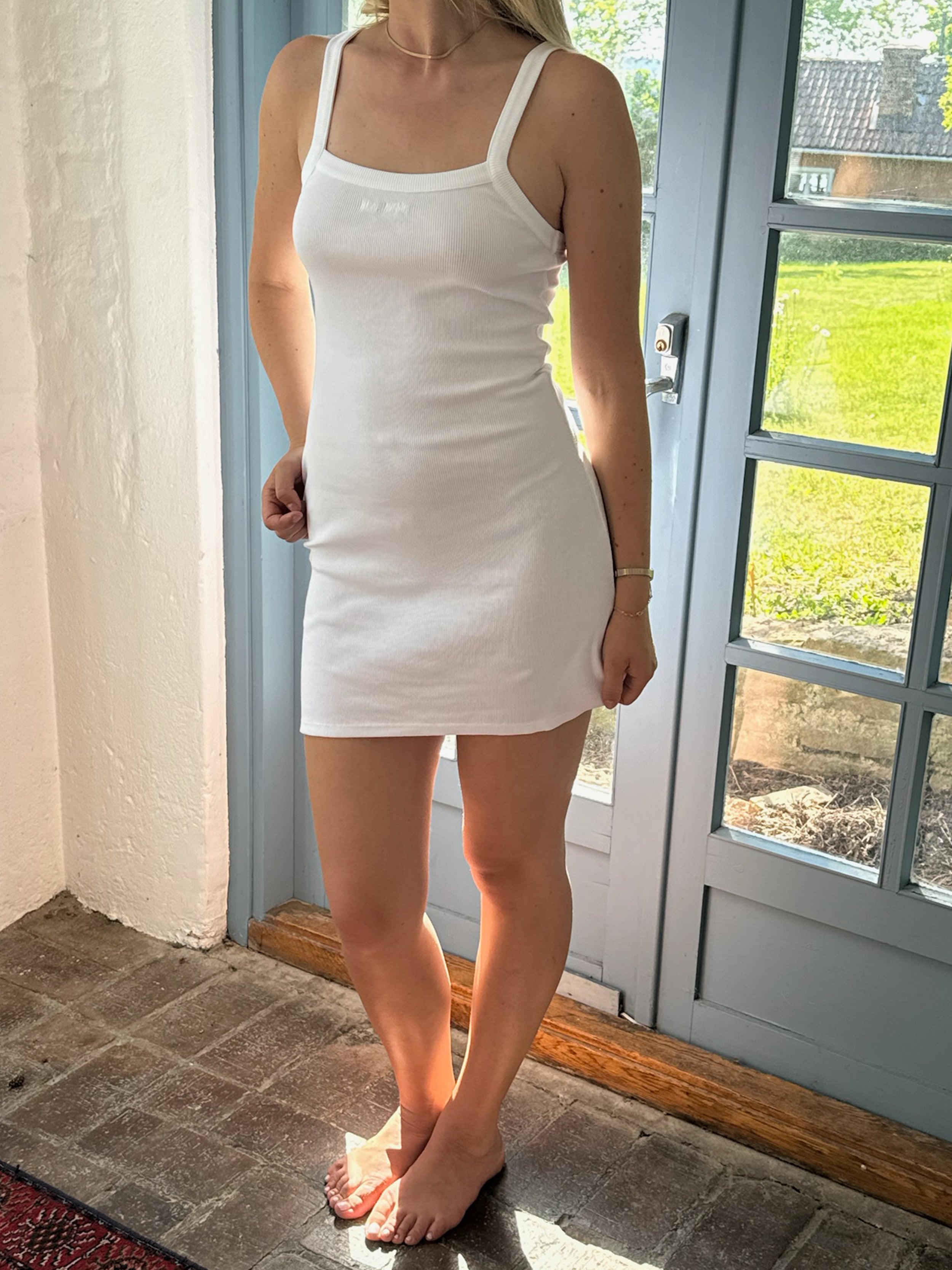 Daily Tank Dress Ribbed Baby Yellow