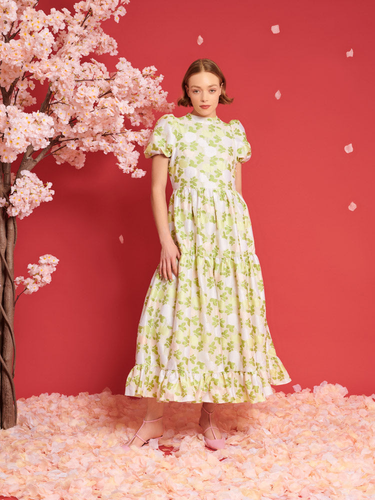 Picnic Jacquard Maxi Dress