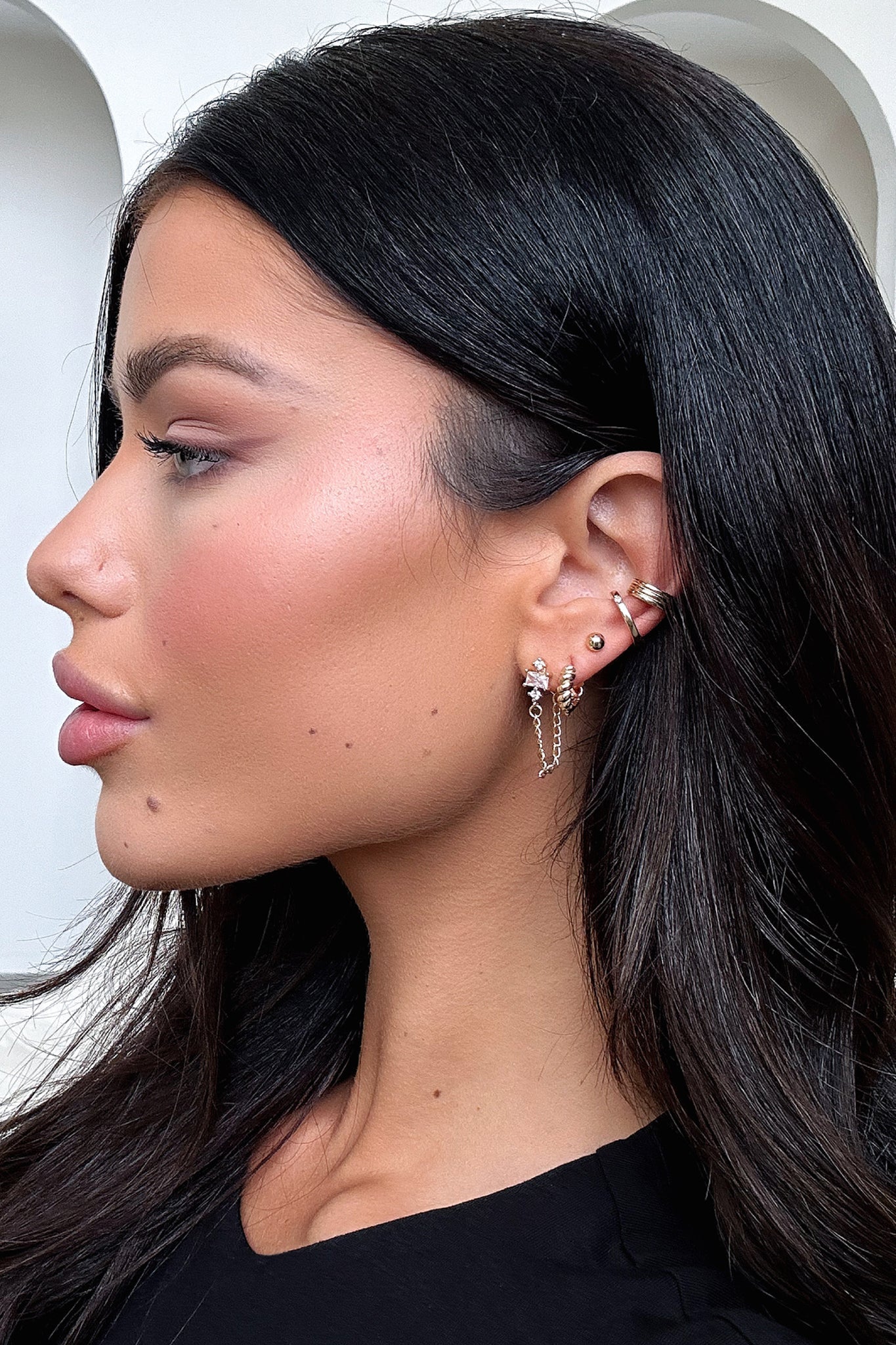 Levi Earrings 5 Pack - Gold