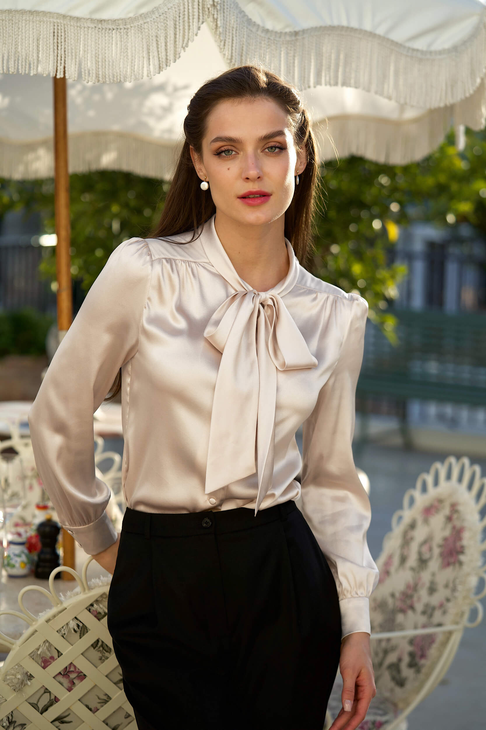 Lena Silk Blouse