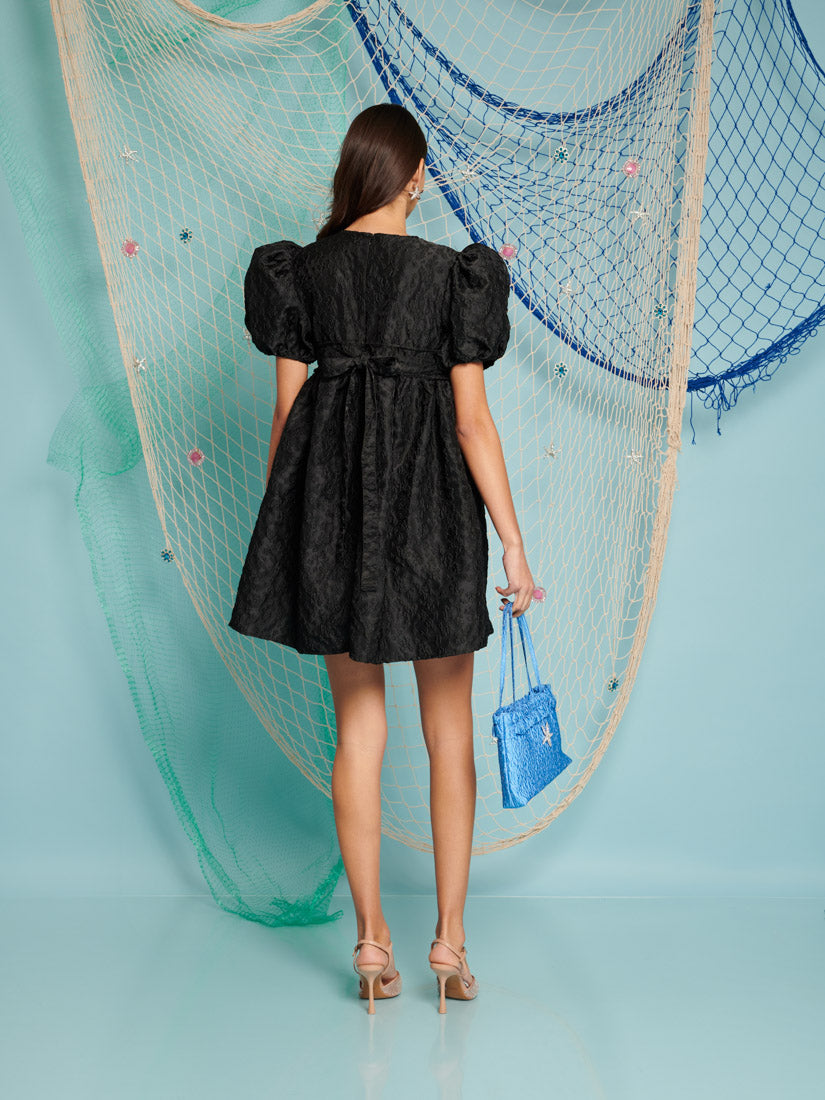 Oyster Jacquard Mini Dress