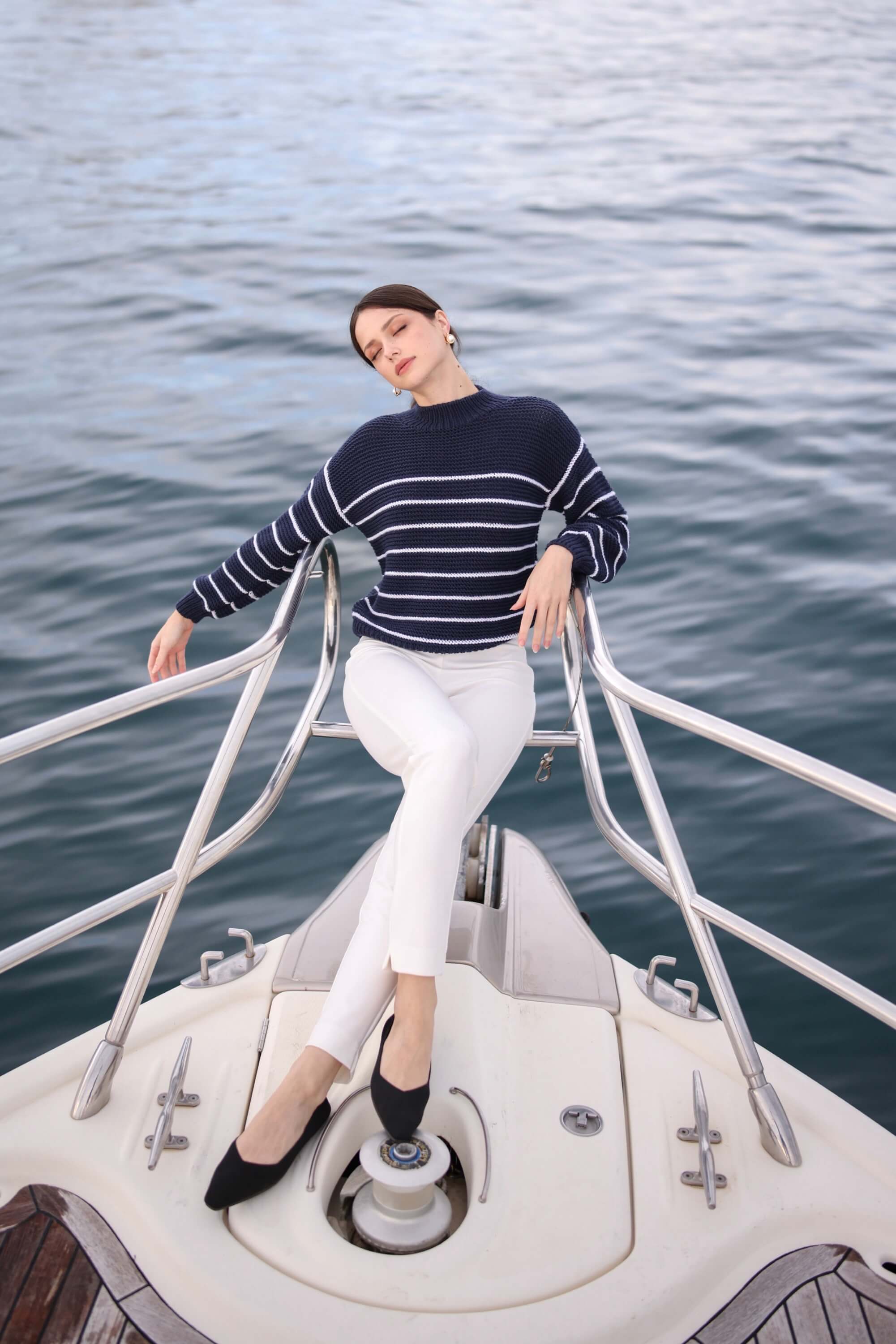 Marine Merino Wool Sweater