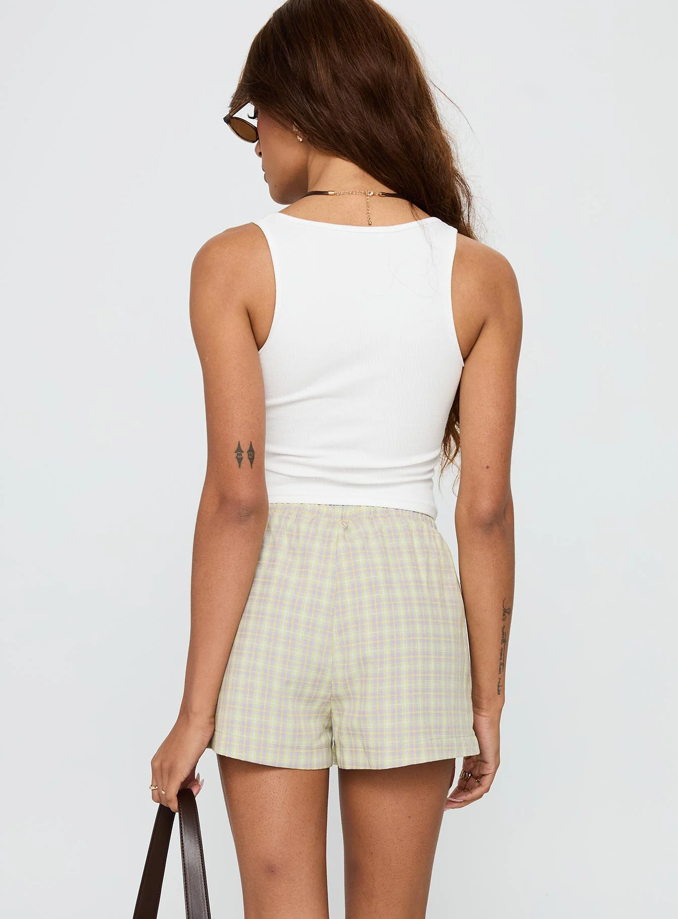 Star Blaze Shorts Green Check