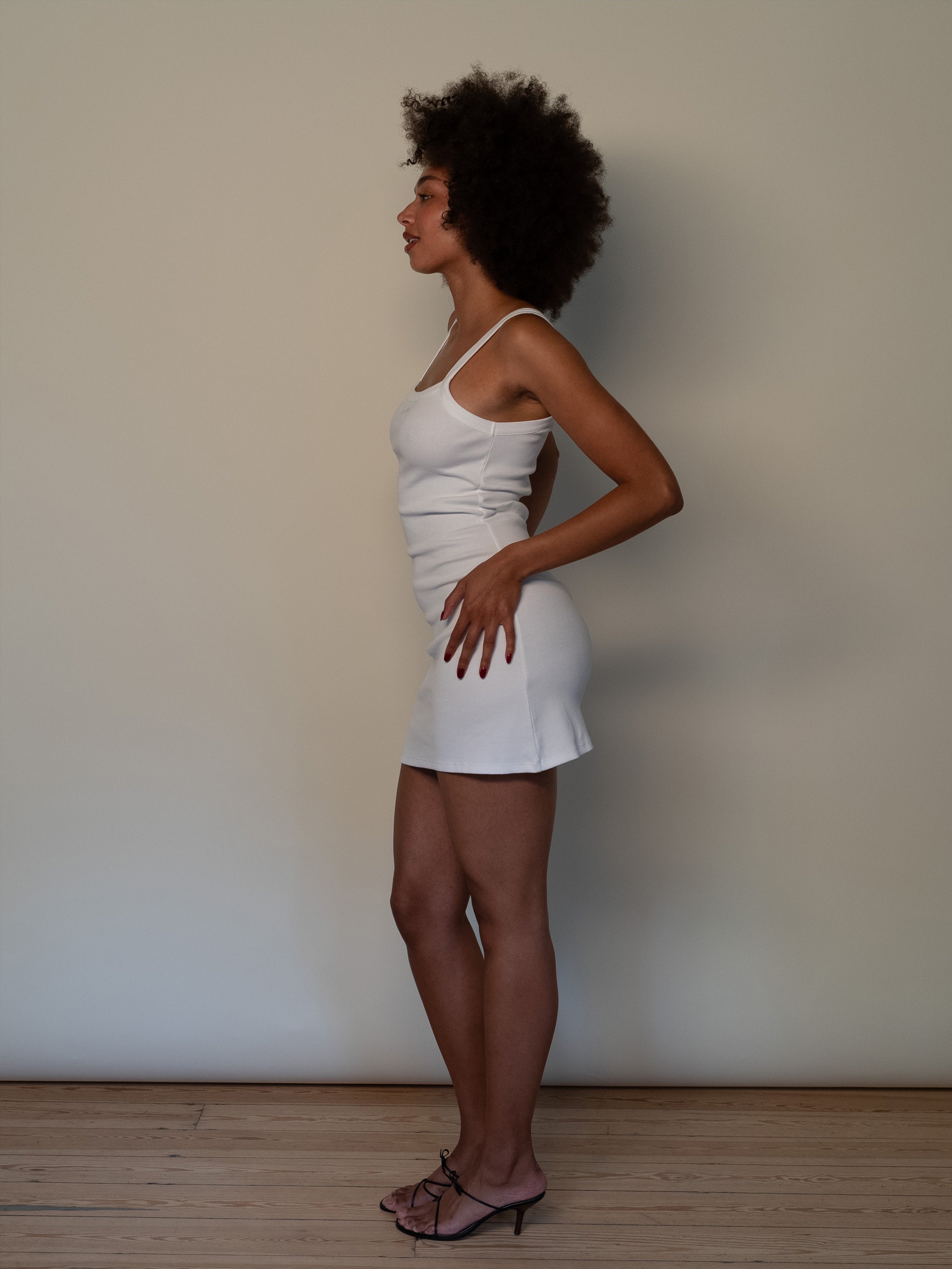 Daily Tank Dress Ribbed Baby Yellow