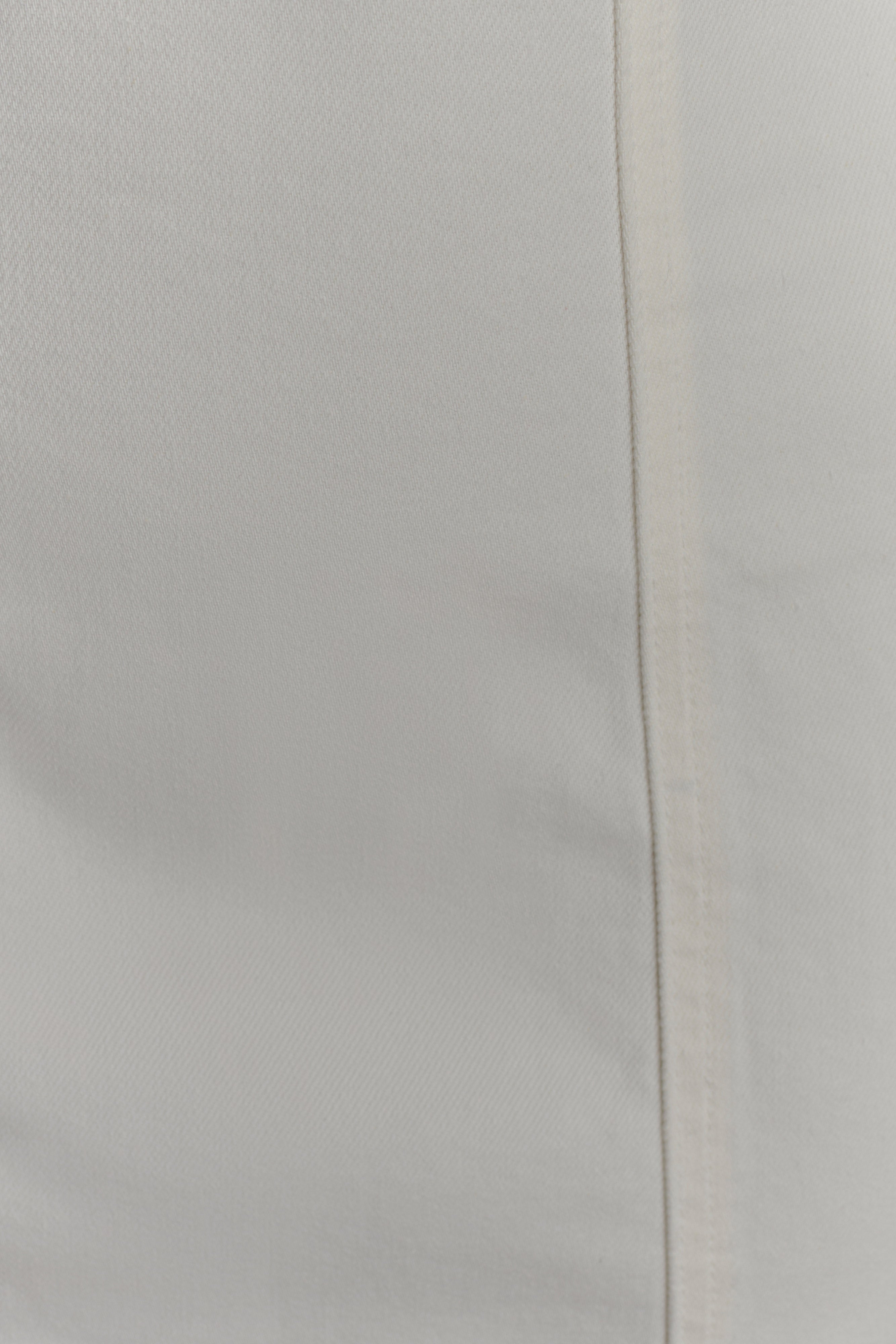 Pascale Off Shoulder Denim Mini Dress - White