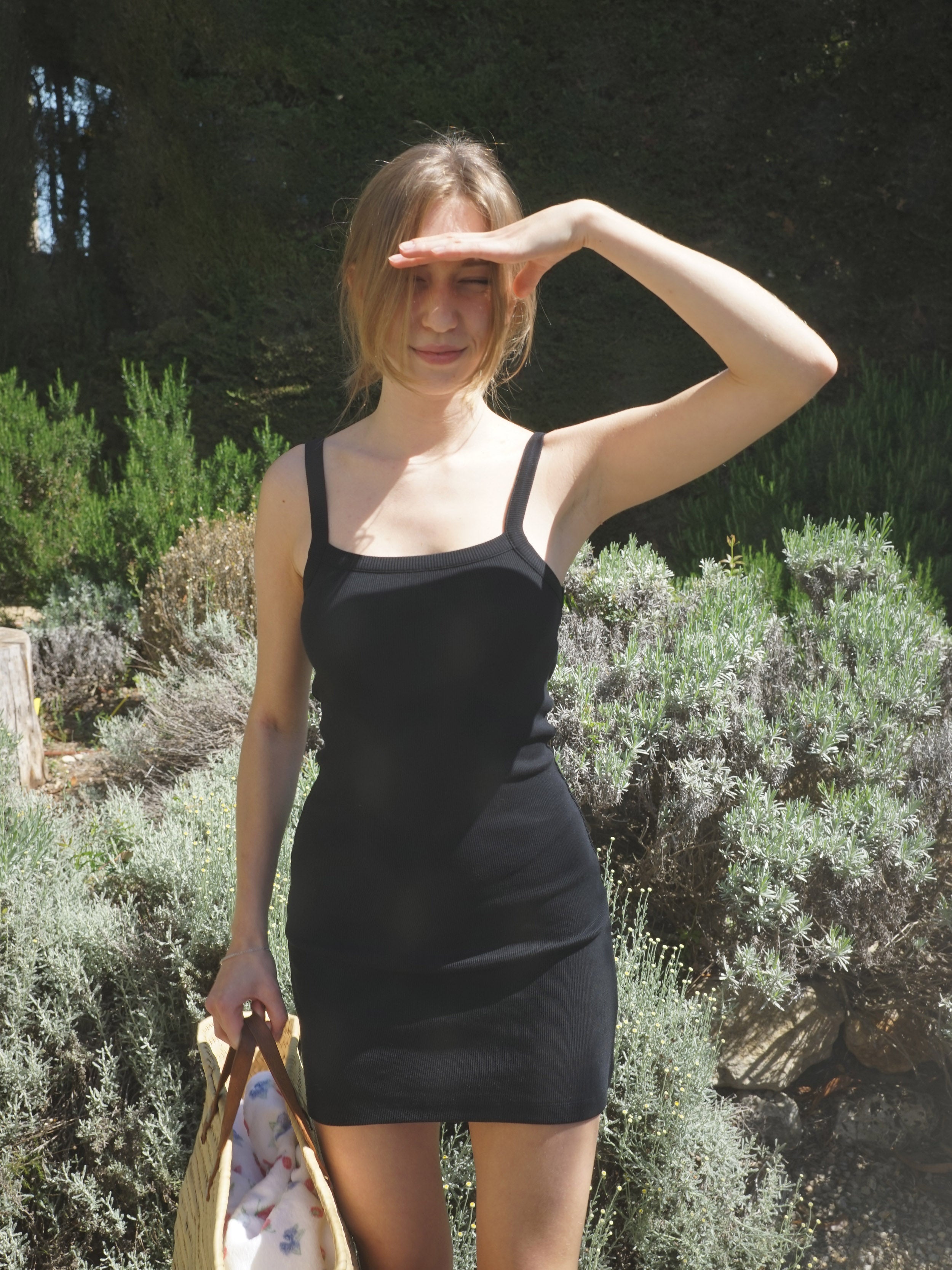 Daily Tank Dress Ribbed Baby Yellow