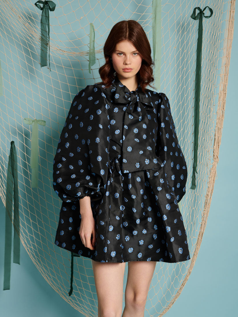 Paddle Jacquard Mini Dress