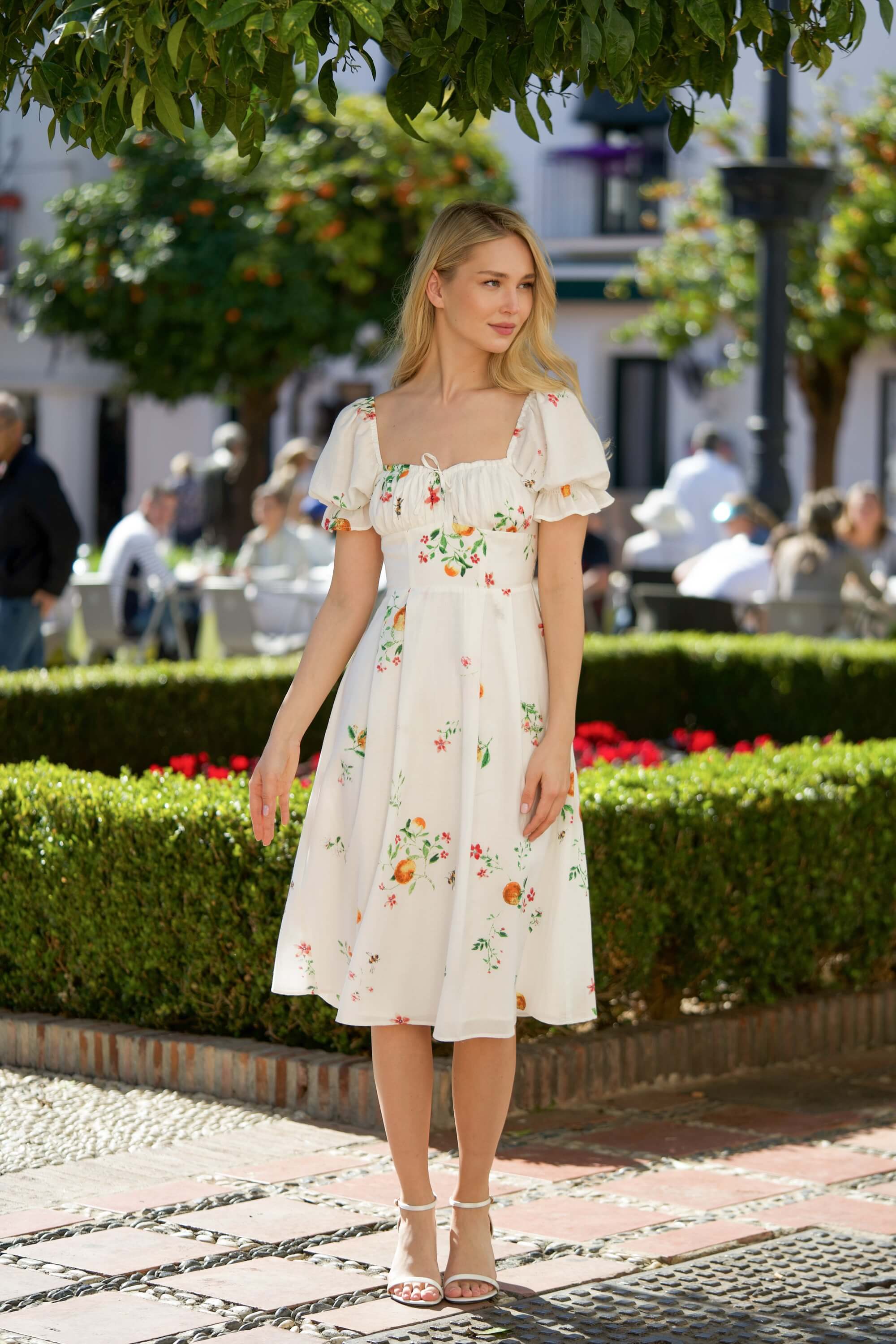 Mira Puffed Sleeve Dress