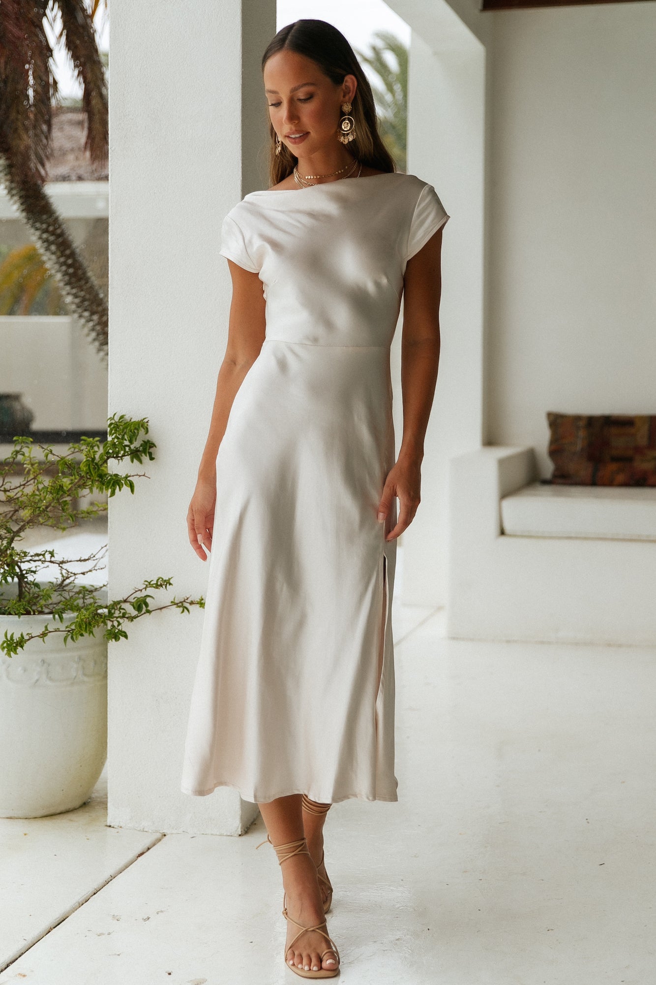 One Last Song Maxi Dress Champagne