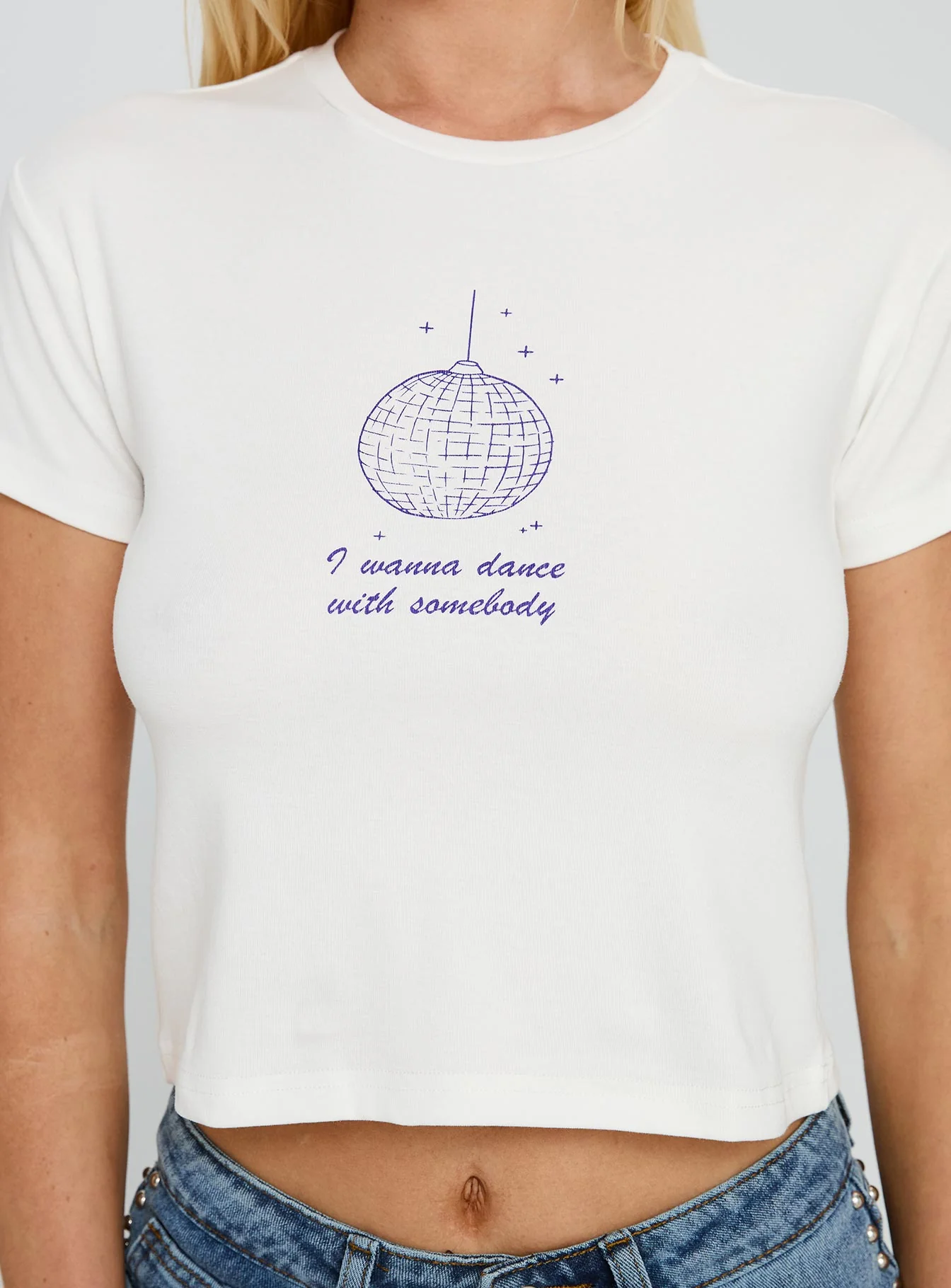 My Girl Graphic Top White