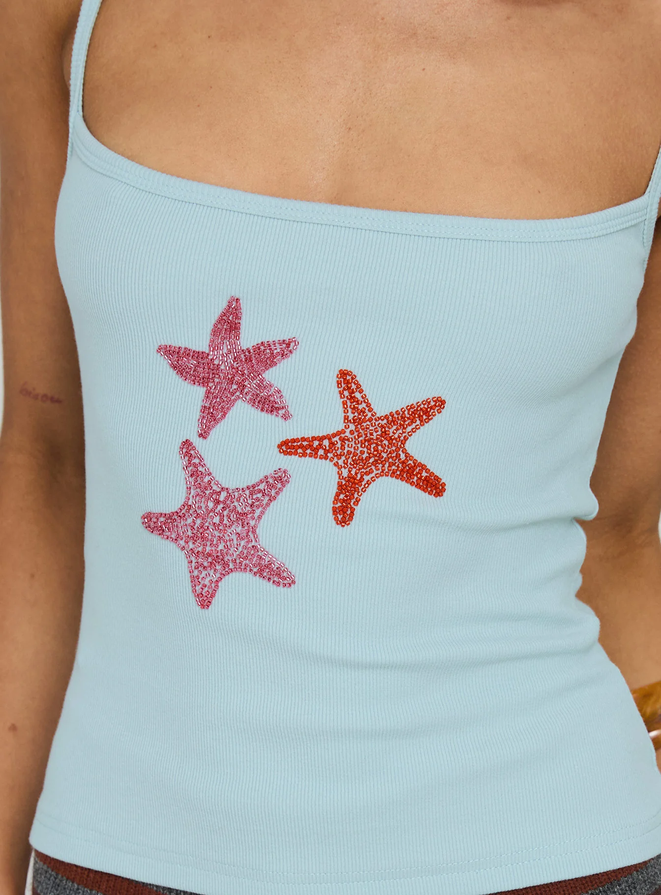 Sweetscape Bead Detail Top Star / Blue