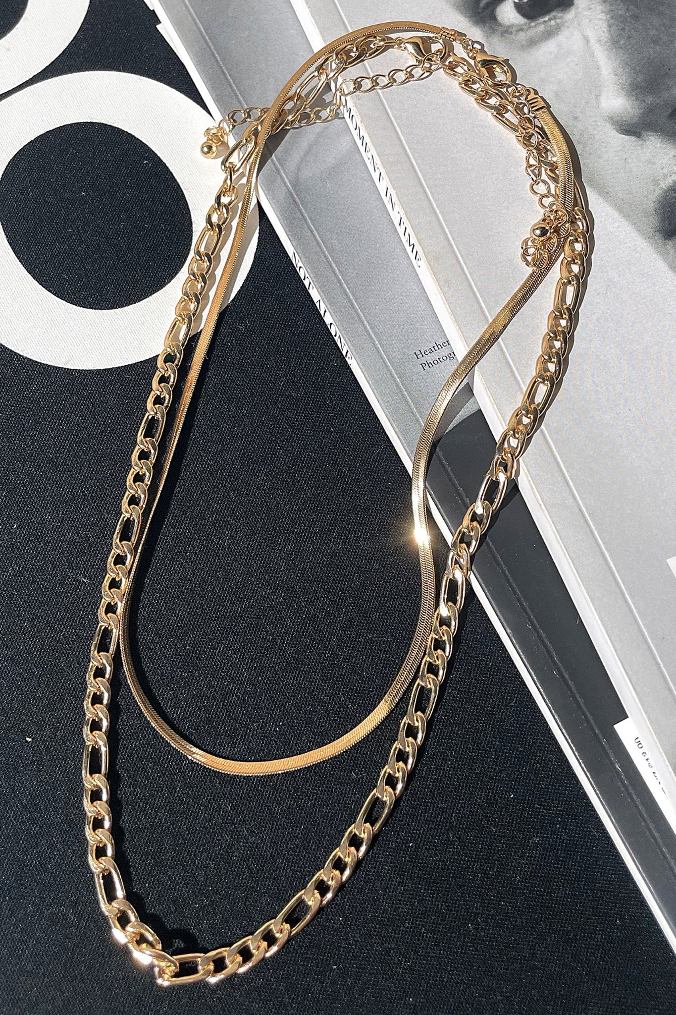 Izy Layered Necklace 2 Pack - Gold