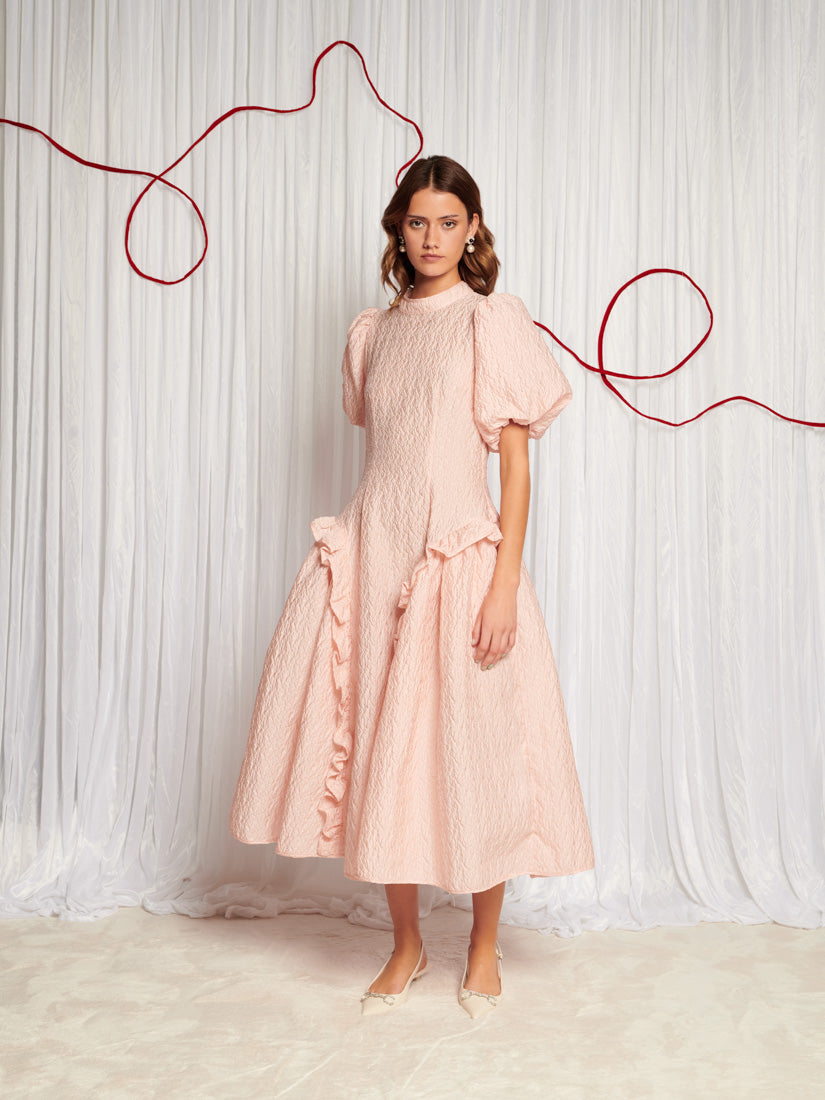 Swift Jacquard Midi Dress